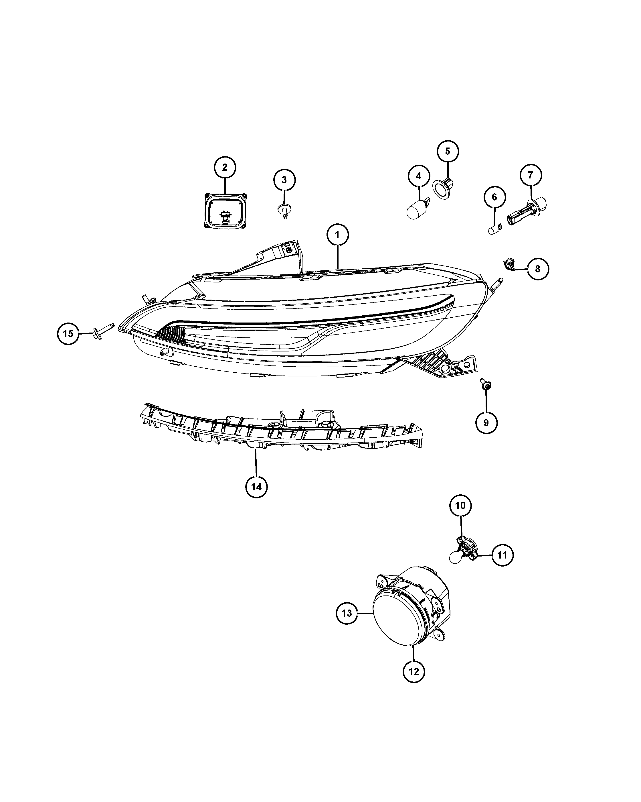 FCA 68233 004AA - Unitate de control,lumini allinparts.ro