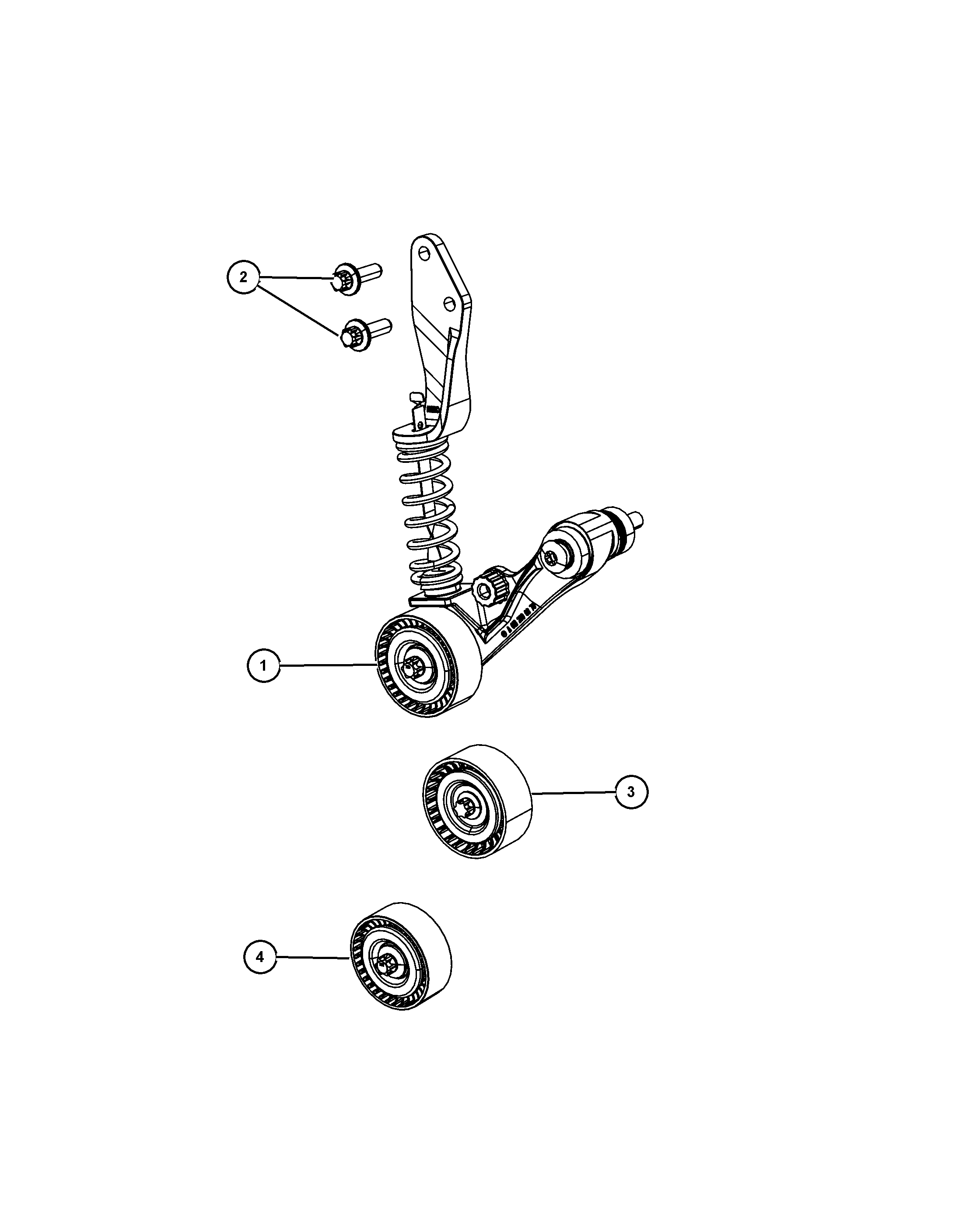 FCA 68027 647AA - Rola ghidare / conducere, curea distributie allinparts.ro
