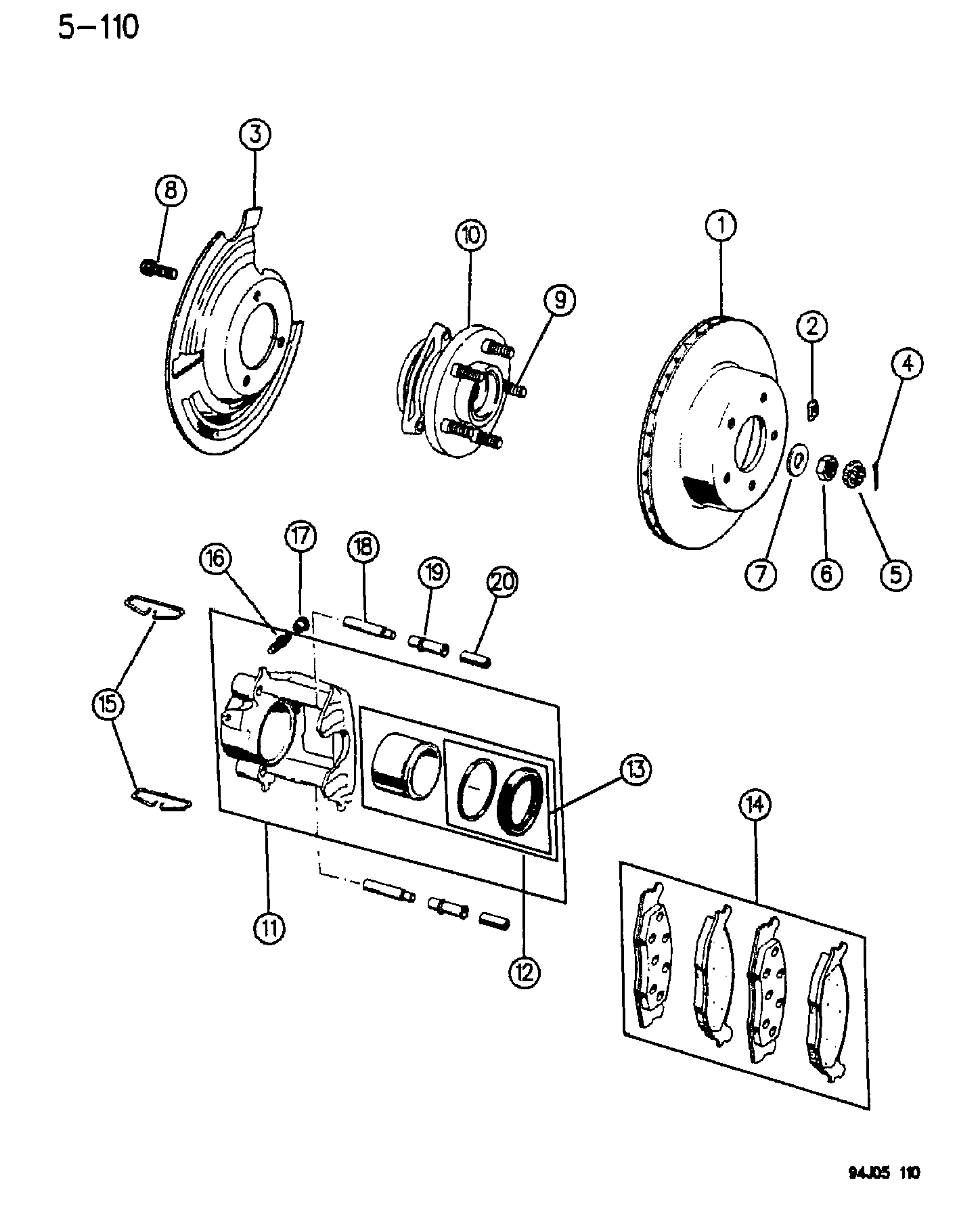 FCA 471 3175 - Set placute frana,frana disc allinparts.ro