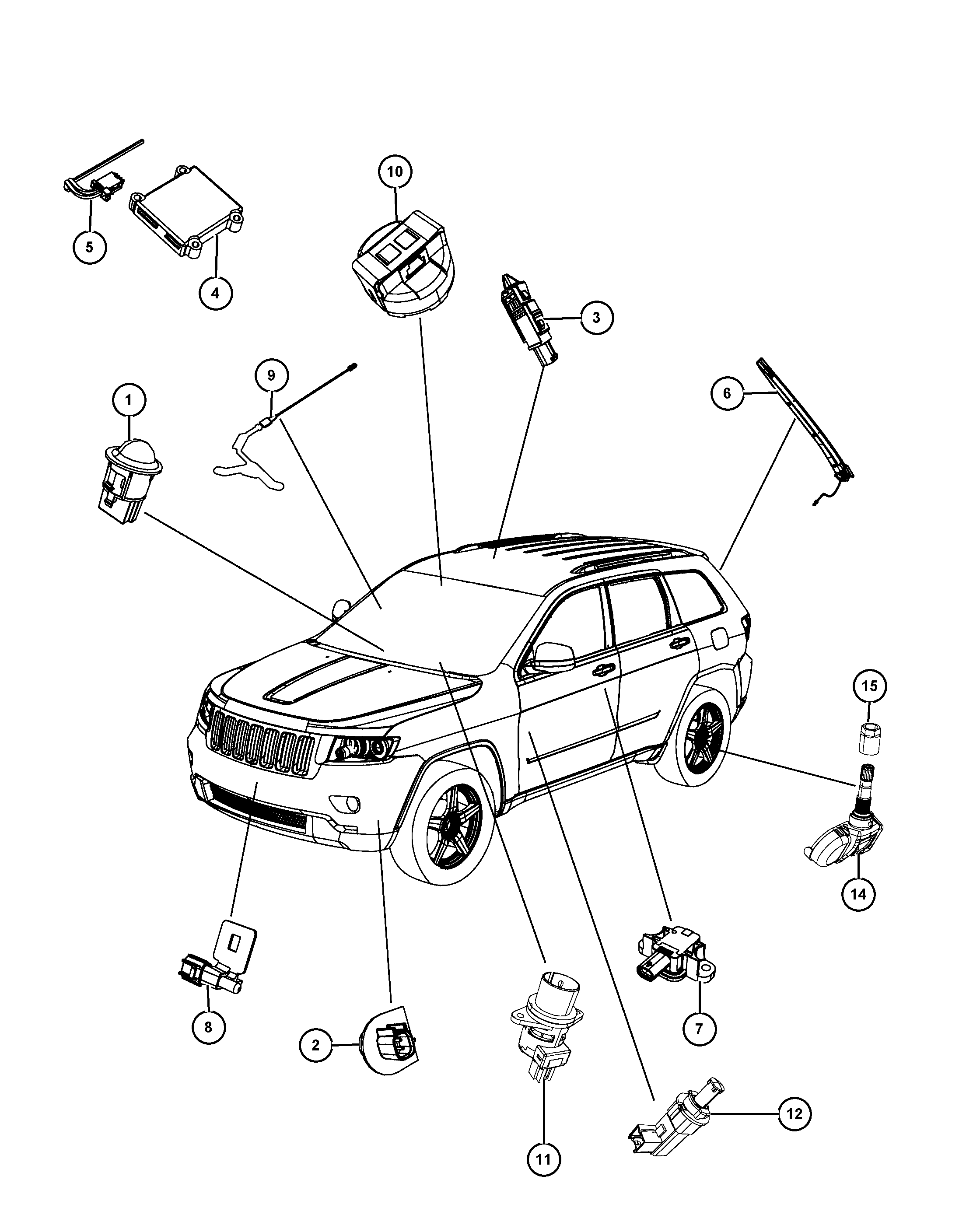FCA 56029 400AE - Senzor, sistem de control al presiunii pneuri allinparts.ro