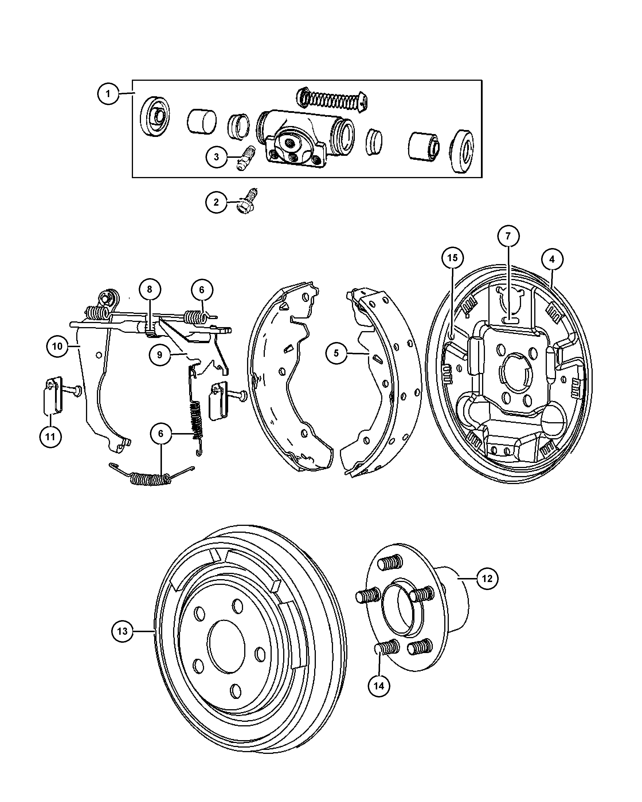 NISSAN 5191 306AA - Set saboti frana allinparts.ro