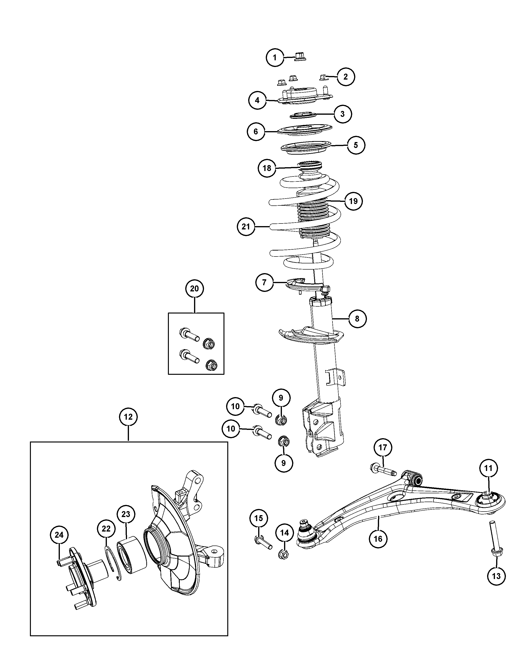 FCA MU15 9002 - Bolt roata allinparts.ro