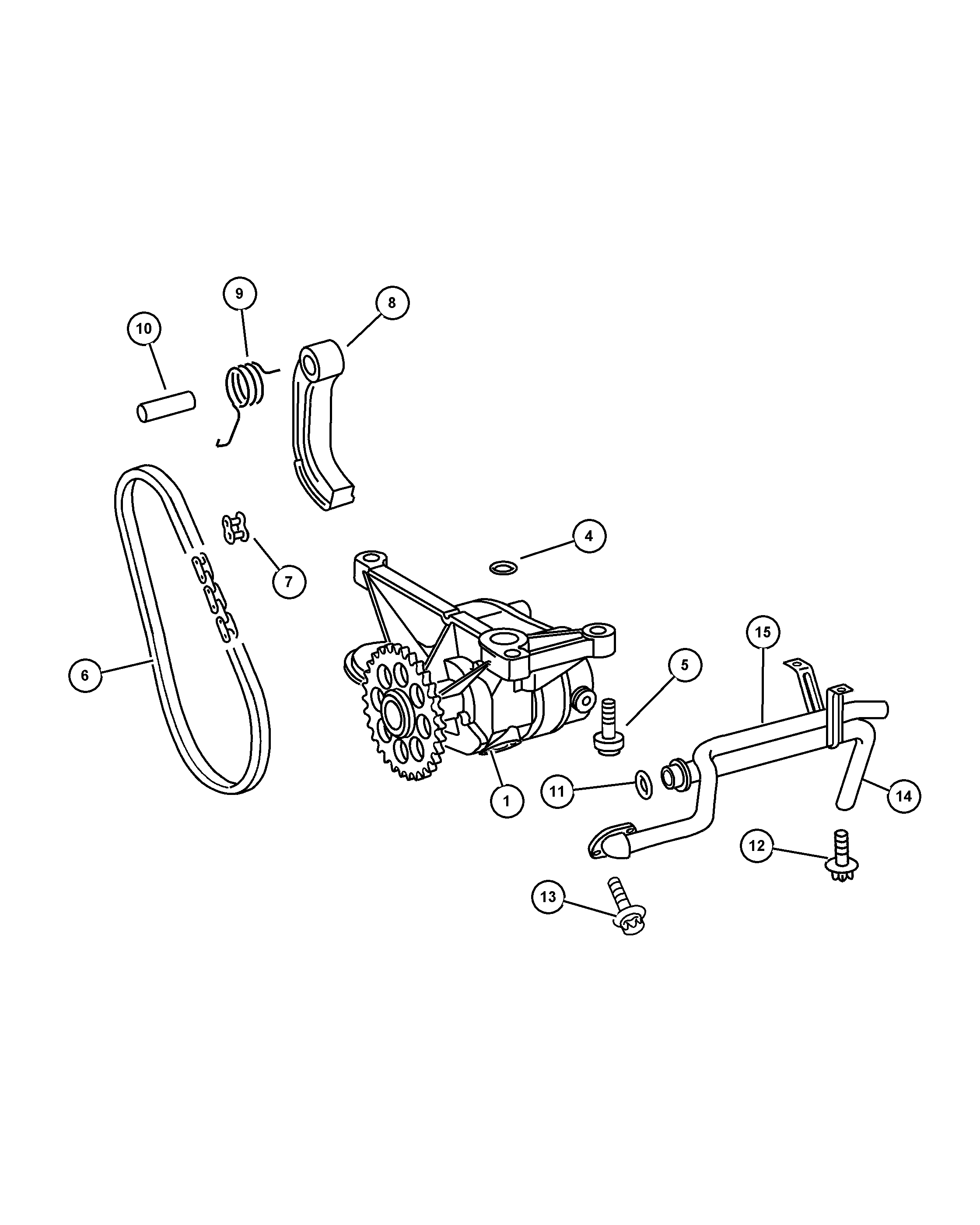 GM 5080 128AA - Lant, angrenare pompa ulei allinparts.ro