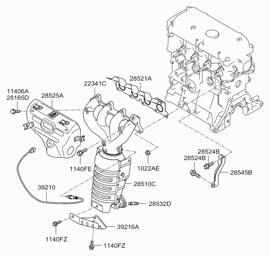 KIA-HYUNDAI 39210-02640 - Sonda Lambda allinparts.ro