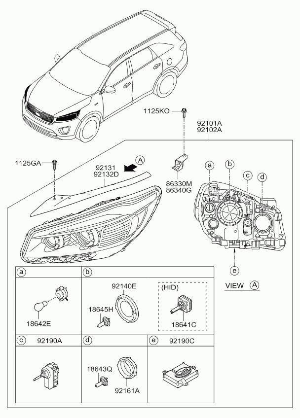 KIA-HYUNDAI 1864765009 - Bec, far faza lunga allinparts.ro