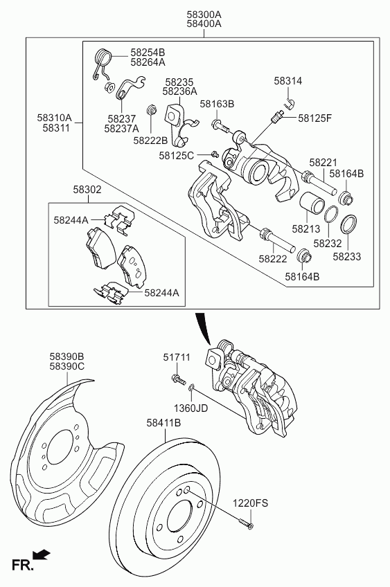 GM 584001W350 - Etrier frana allinparts.ro