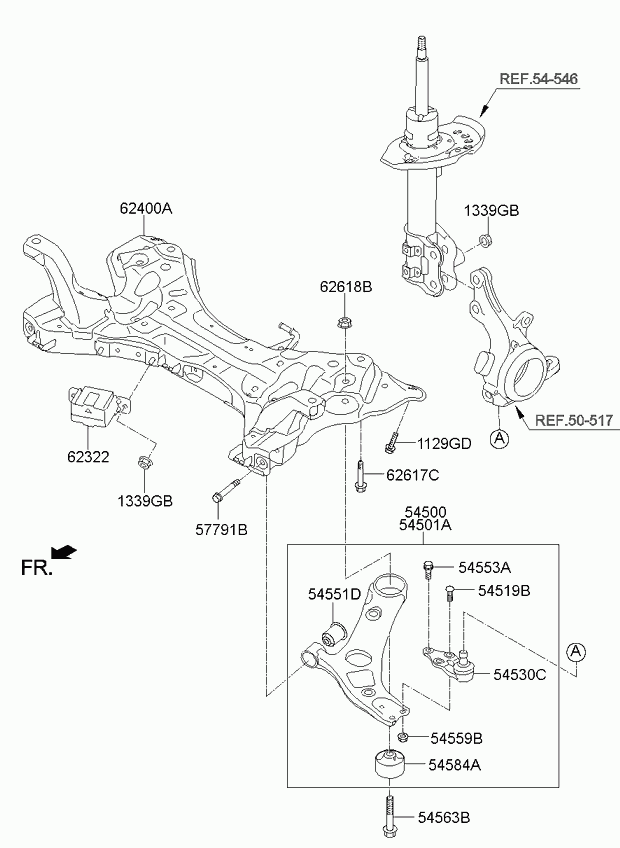 KIA-HYUNDAI 54501 2T030 - Brat, suspensie roata allinparts.ro