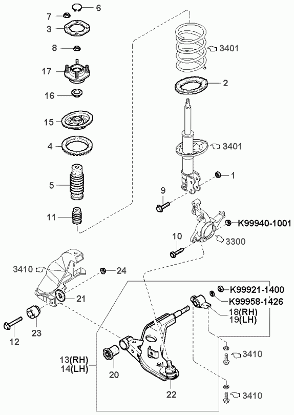 MAZDA 0G030-34-550B - Articulatie sarcina / ghidare allinparts.ro