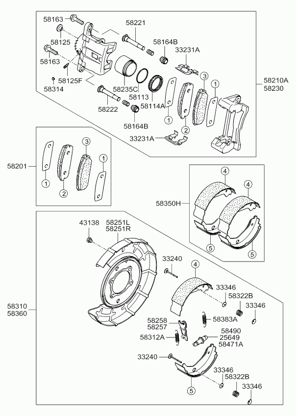 KIA-HYUNDAI 58302-3EU00 - Set placute frana,frana disc allinparts.ro