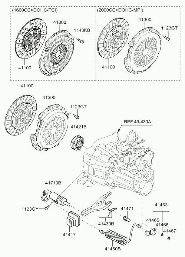 KIA-HYUNDAI 41300-23130 - Placa presiune ambreiaj allinparts.ro