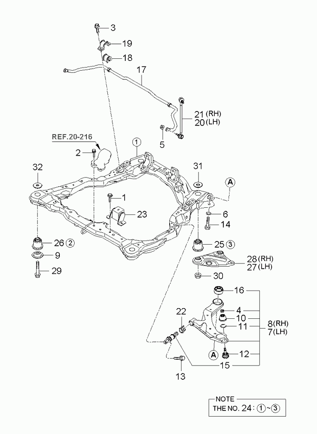 KIA-HYUNDAI 54501-2F001* - Brat, suspensie roata allinparts.ro