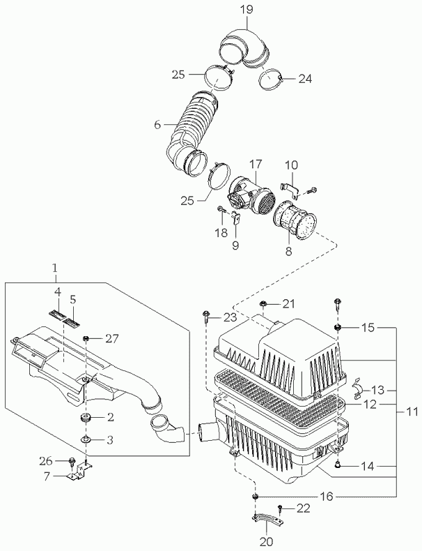 KIA-HYUNDAI 0K2FA13320A - Filtru aer allinparts.ro