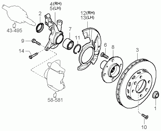 FORD 0K9A2-33061A - Set rulment roata allinparts.ro