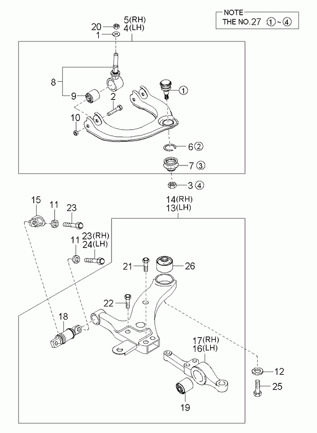 KIA-HYUNDAI 54500-38620 - Brat, suspensie roata allinparts.ro