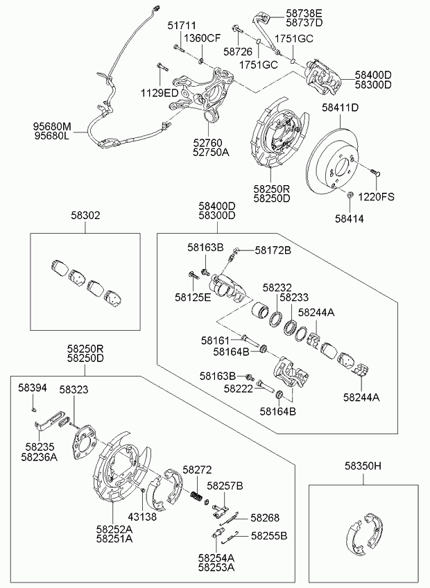 KIA-HYUNDAI 582101D100 - Etrier frana allinparts.ro