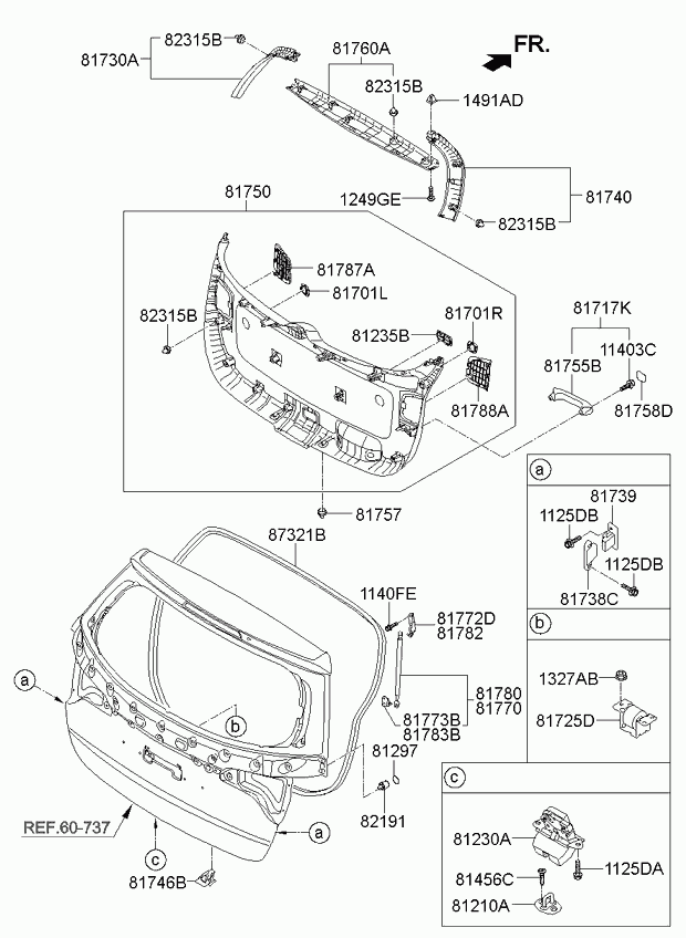 KIA-HYUNDAI 817802P501 - Amortizor portbagaj allinparts.ro
