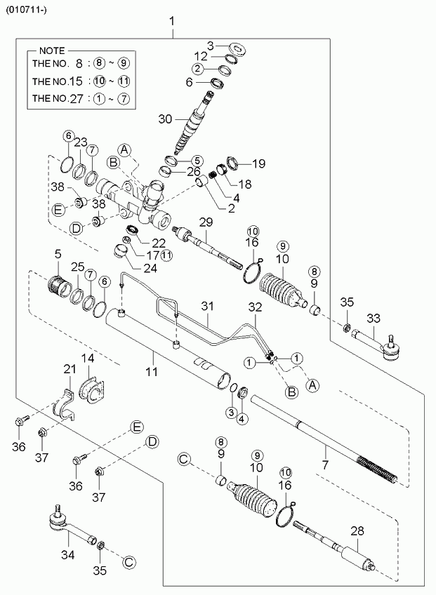 KIA-HYUNDAI 0K552-32-240 - Cap de bara allinparts.ro