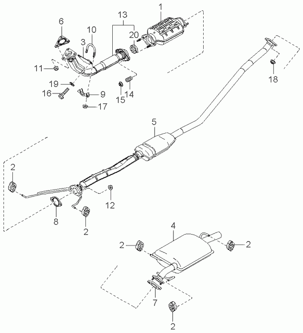 MAZDA KBP4840582 - Arc, toba esapament allinparts.ro