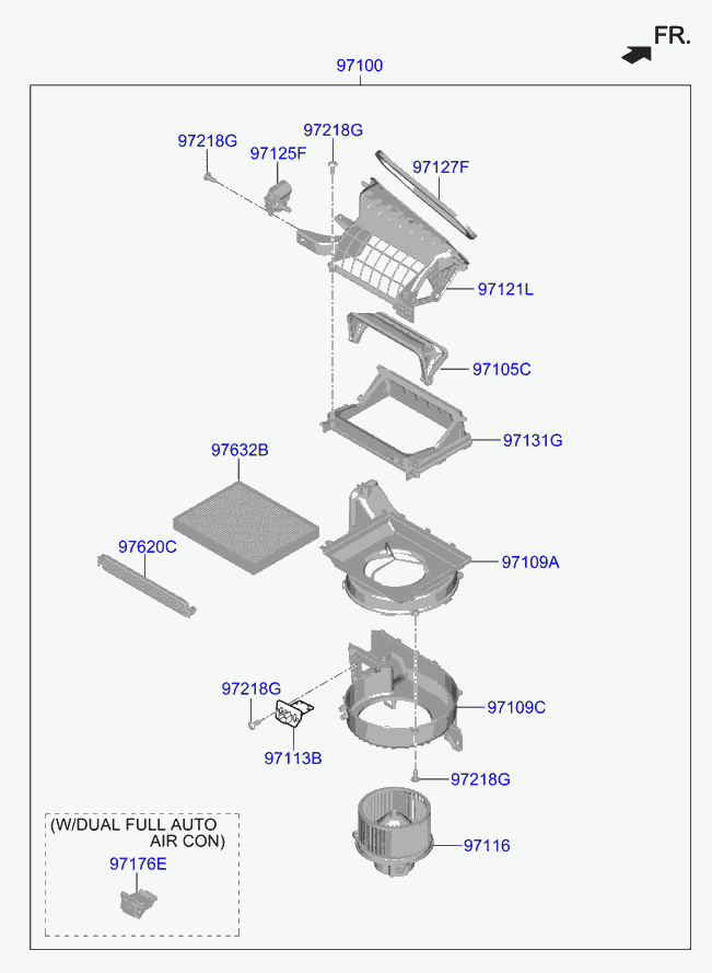 KIA-HYUNDAI 97133F2000 - Filtru, aer habitaclu allinparts.ro