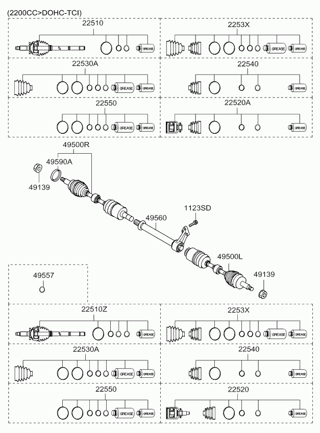 KIA-HYUNDAI 495014D101 - Planetara, Raport transmisie allinparts.ro