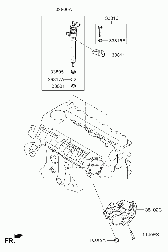 KIA-HYUNDAI 35100-2A600 - Carcasa clapeta allinparts.ro