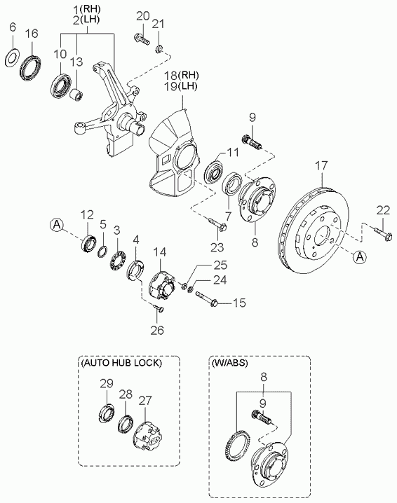KIA-HYUNDAI 0K01133063B - Bolturi, lonjeron allinparts.ro