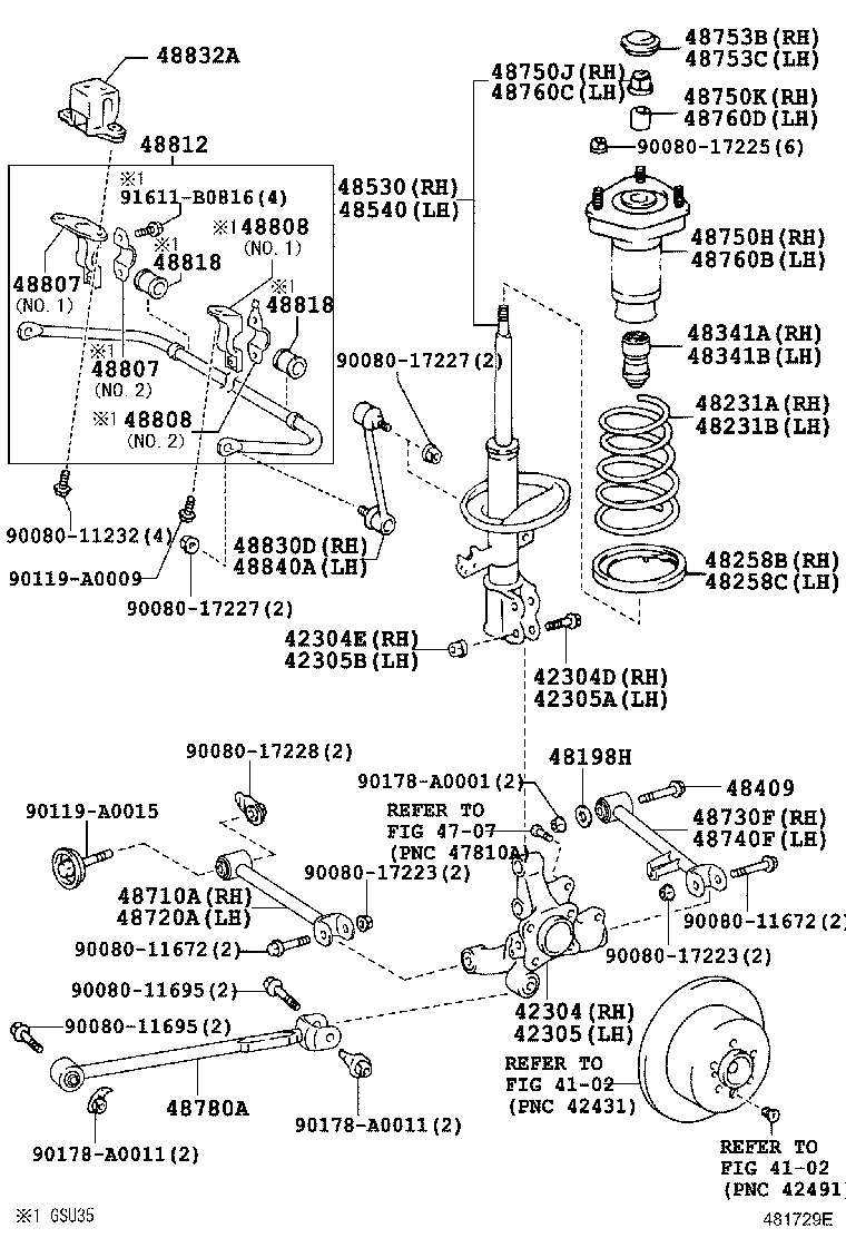 TOYOTA 48530A9210 - Amortizor allinparts.ro
