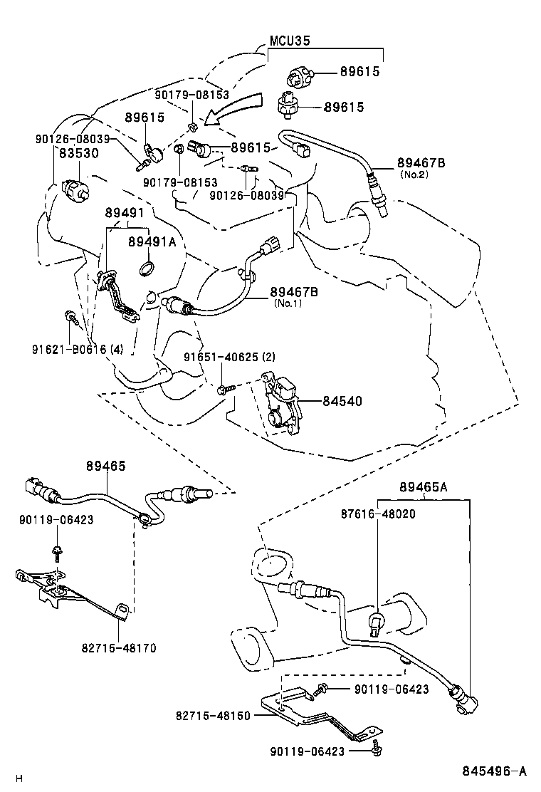 LEXUS 89467 48050 - Sonda Lambda allinparts.ro