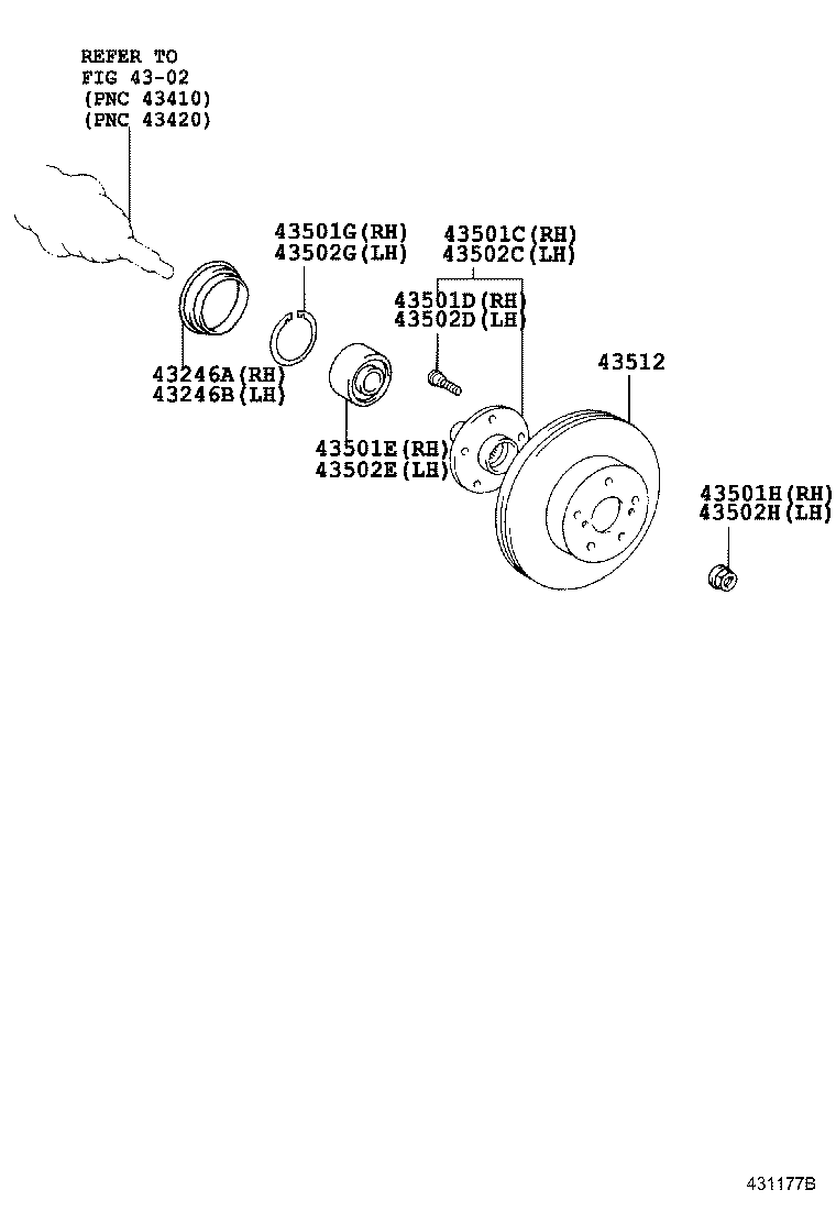TOYOTA 4351248100 - Disc frana allinparts.ro