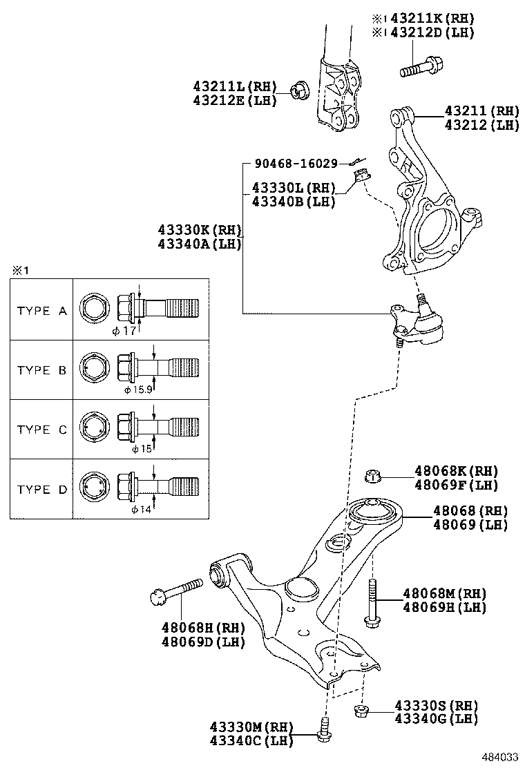 LEXUS 48068-42060 - Brat, suspensie roata allinparts.ro