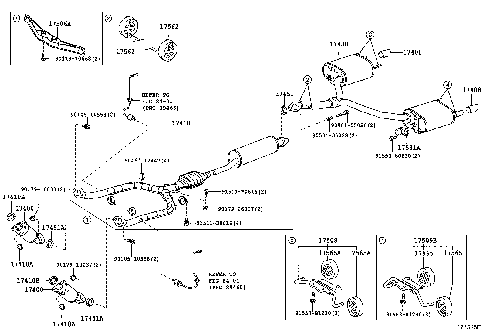 TOYOTA 90917-06059 - Garnitura, racord evacuare allinparts.ro