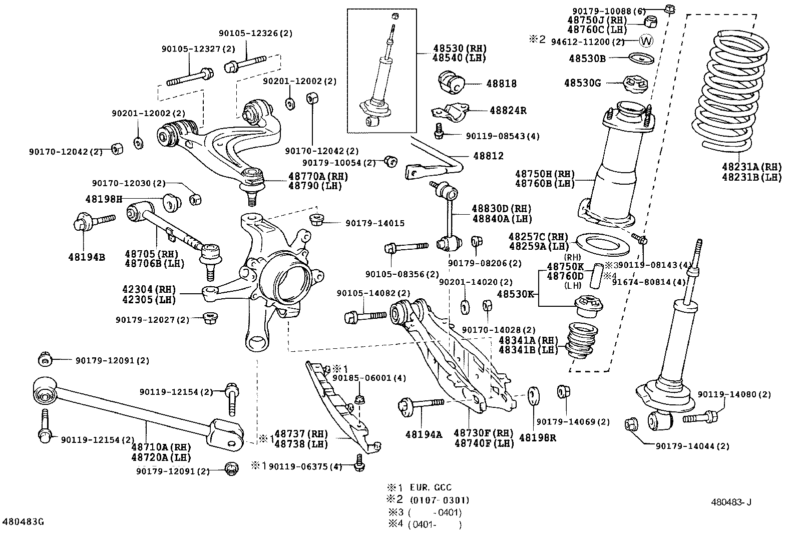TOYOTA 42304-30070 - Bucsa lagar, brat suspensie allinparts.ro