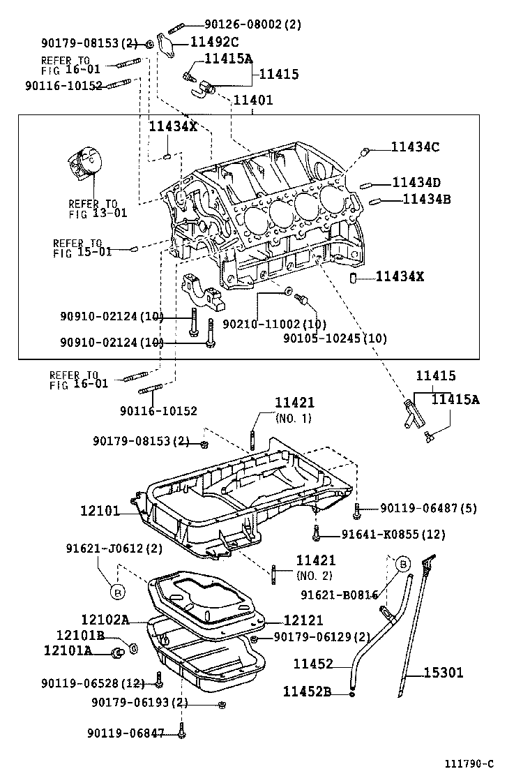 LEXUS 90341-12023 - Surub de golire,baia de ulei allinparts.ro