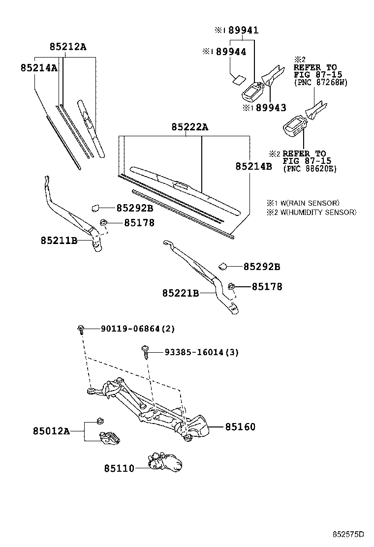 LEXUS 85222-76010 - Lamela stergator allinparts.ro