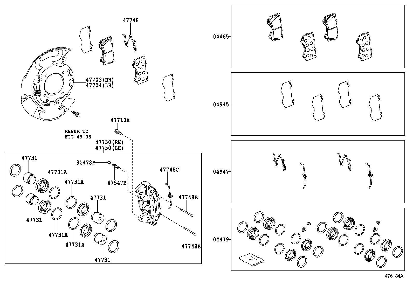 TOYOTA 47750-60320 - Etrier frana allinparts.ro