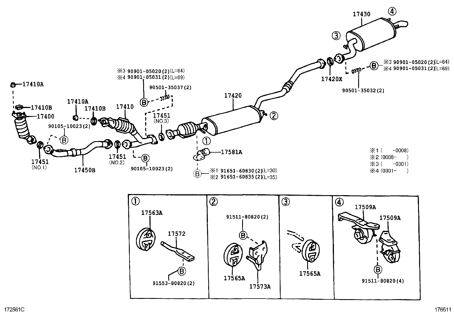RENAULT 1745120020 - Garnitura, racord evacuare allinparts.ro