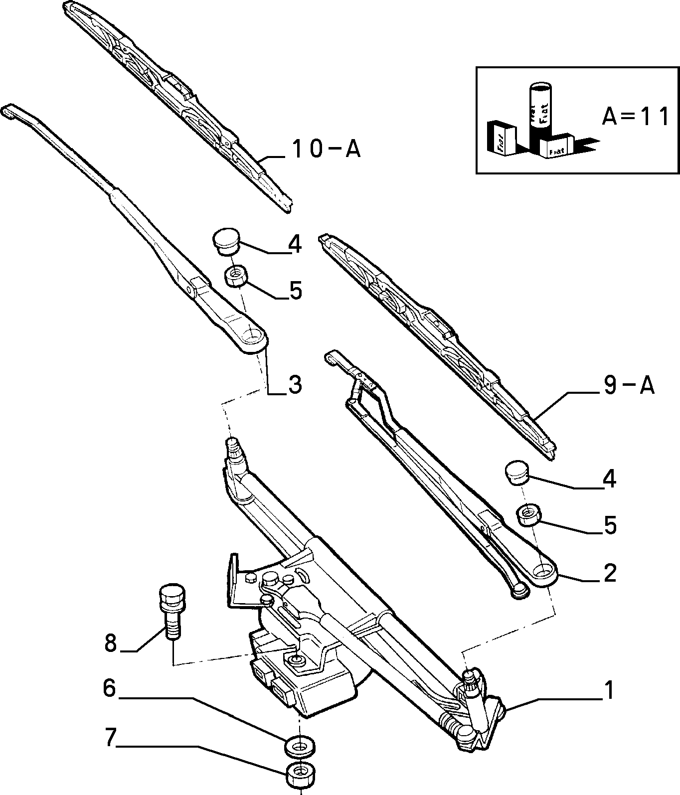 FCA 82489993 - Lamela stergator allinparts.ro
