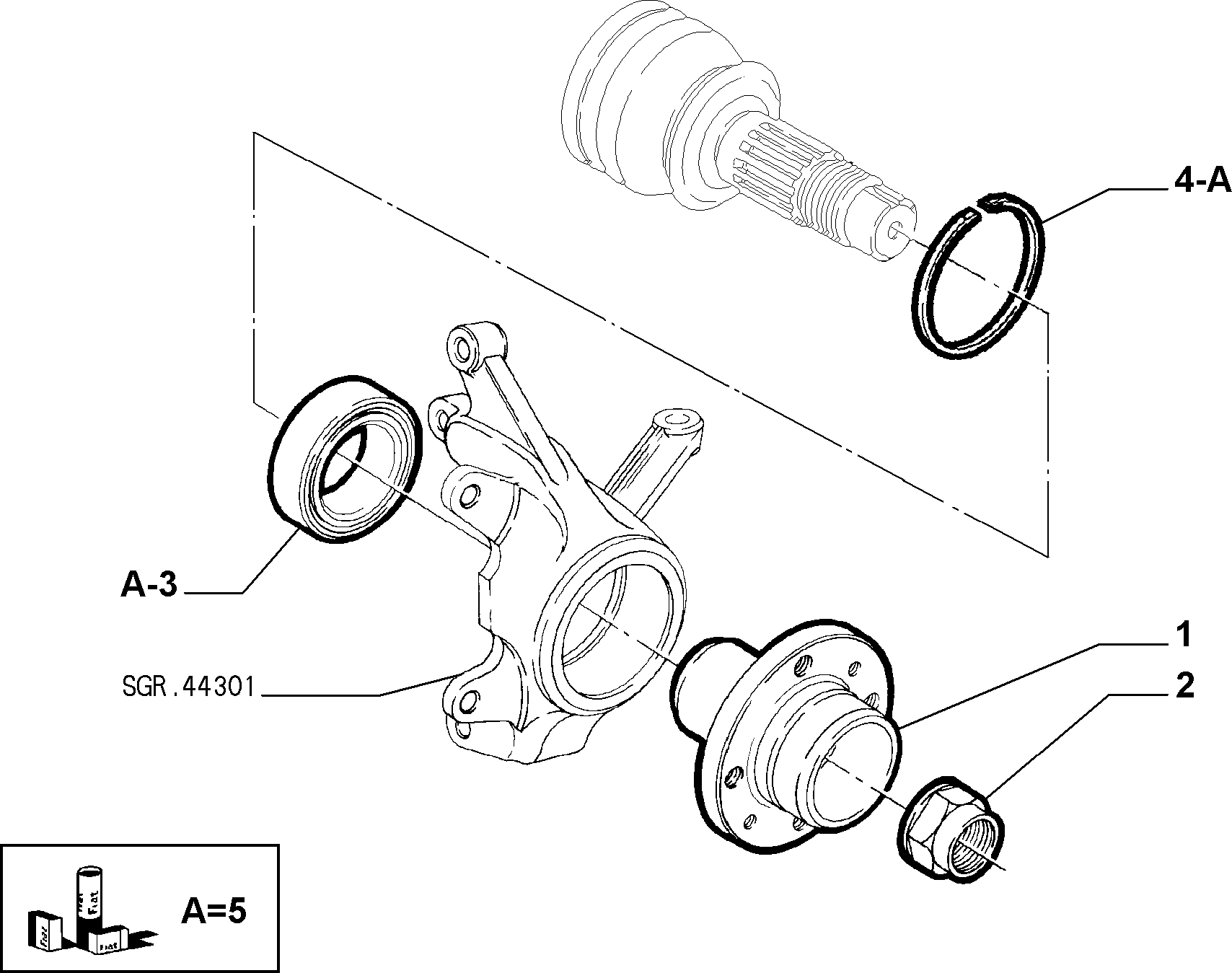 FORD USA 71714457 - Set rulment roata allinparts.ro