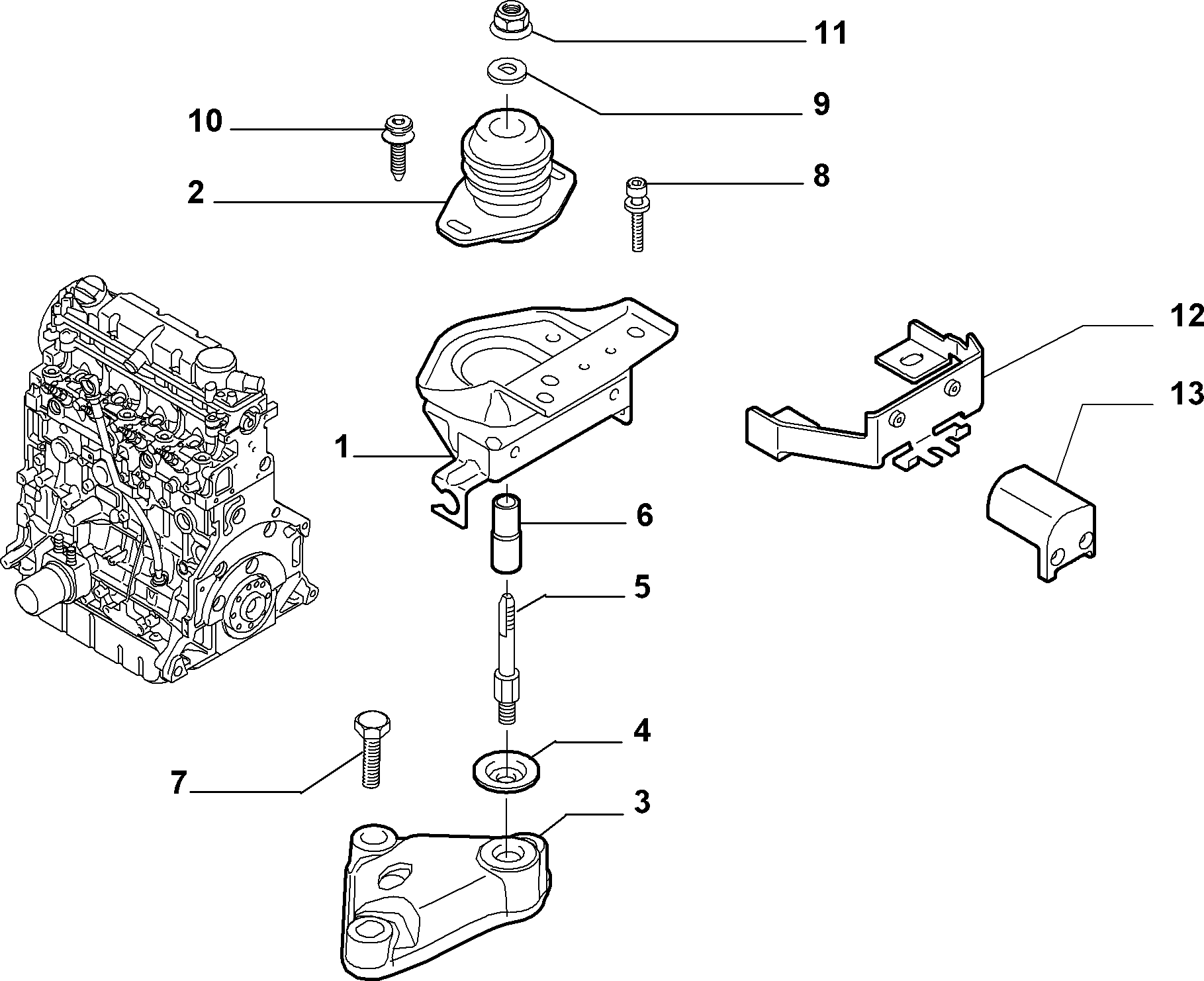 PSA 9618184180 - Suport motor allinparts.ro