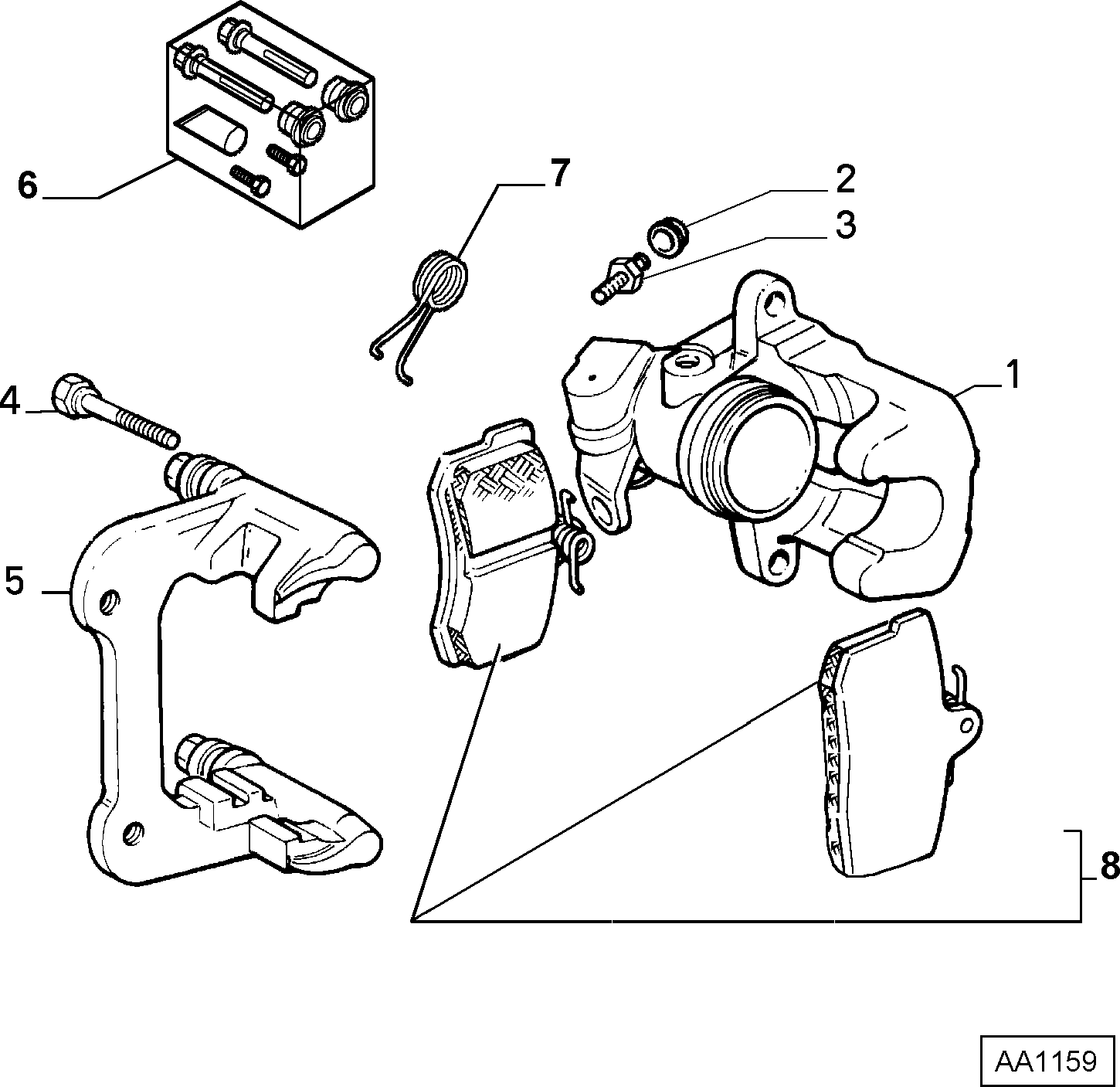 PSA 9404252328 - Set placute frana,frana disc allinparts.ro