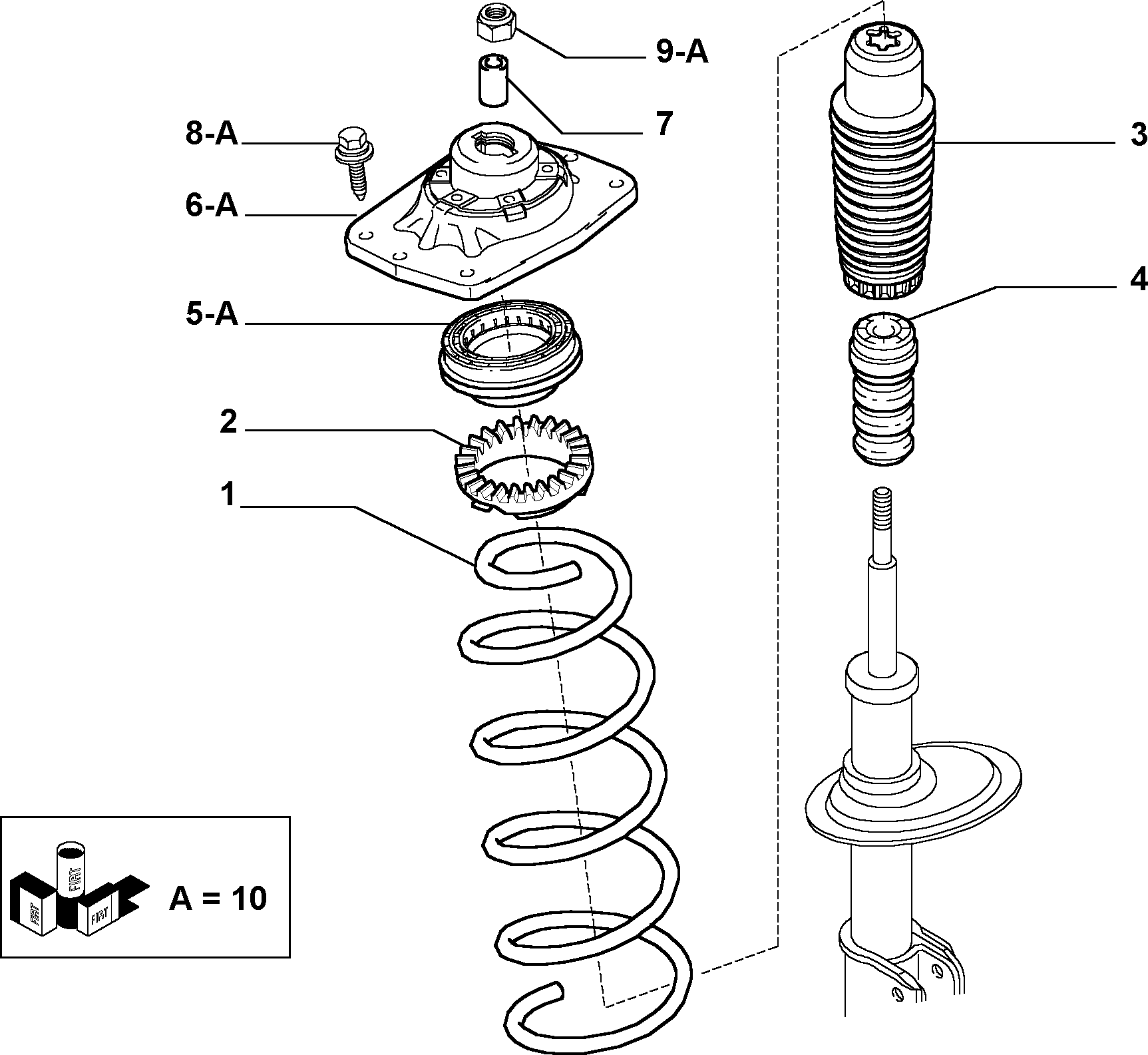 FCA 9405038689 - Rulment sarcina suport arc allinparts.ro