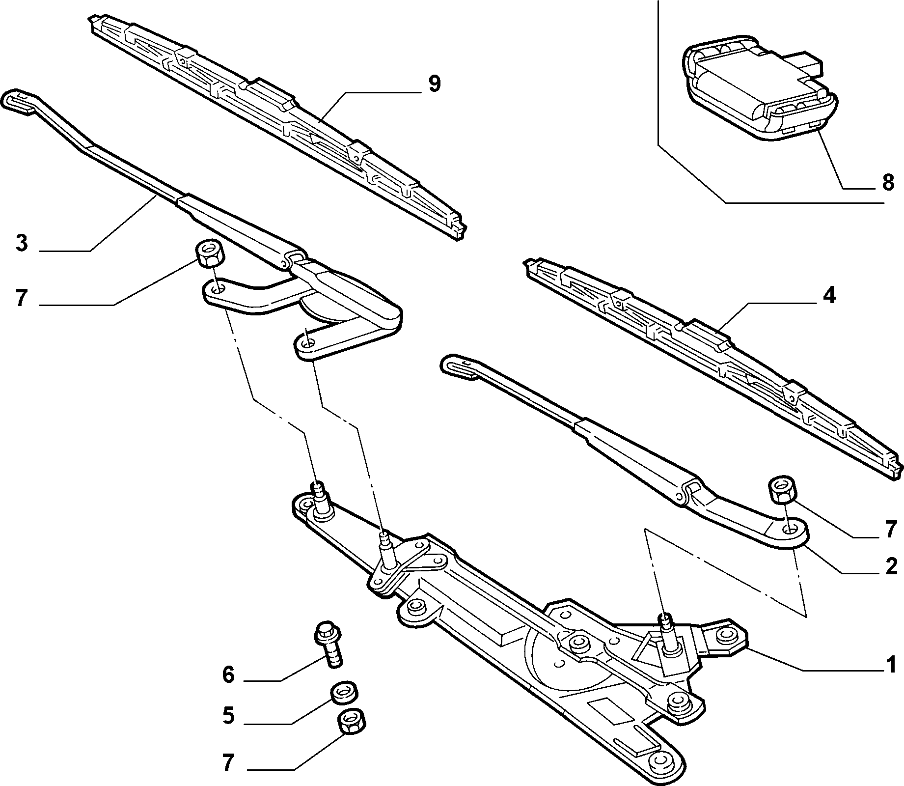 FCA 60663477 - Lamela stergator allinparts.ro