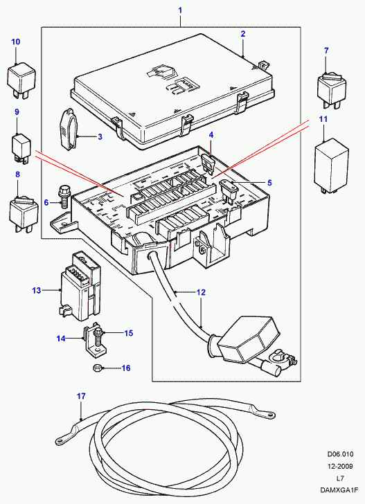 Land Rover YWB10012L - Releu, ventilator radiator allinparts.ro