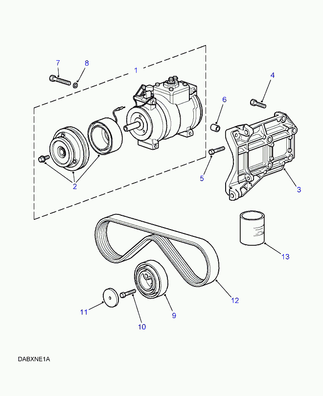 Land Rover STC 2326 - Curea transmisie cu caneluri allinparts.ro