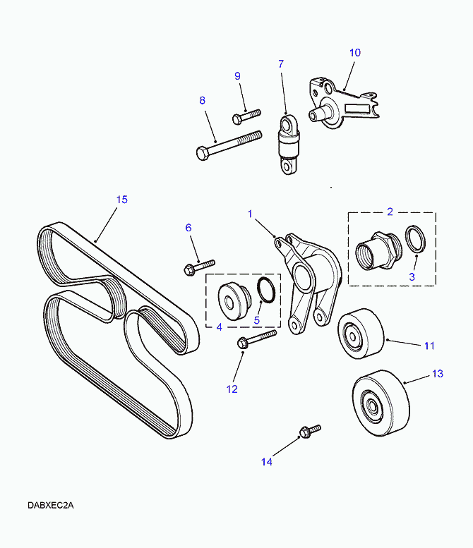 ROVER STC4455 - Curea transmisie cu caneluri allinparts.ro