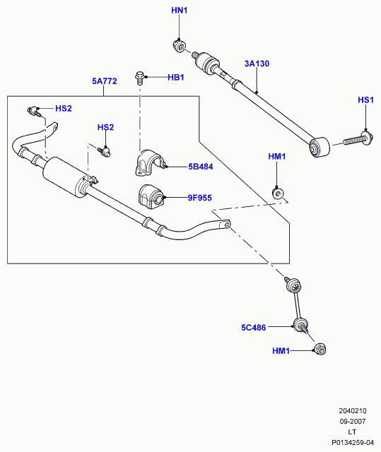 Land Rover RGD000312 - Brat / bieleta suspensie, stabilizator allinparts.ro