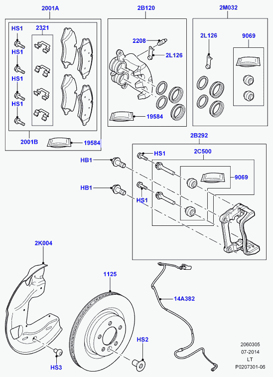 Land Rover LR047905 - Etrier frana allinparts.ro