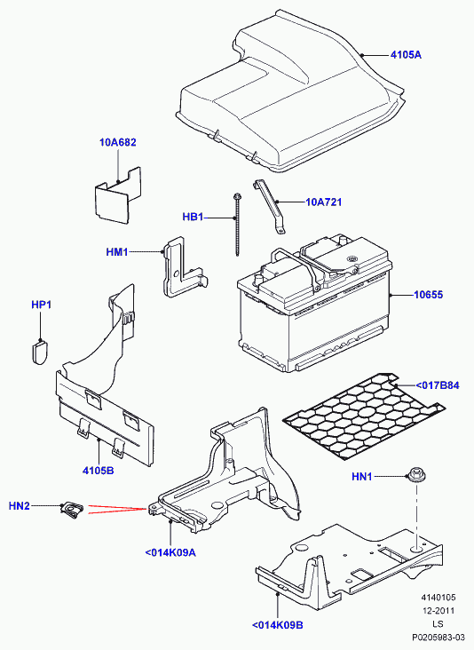 Jaguar LR038128 - Baterie de pornire allinparts.ro