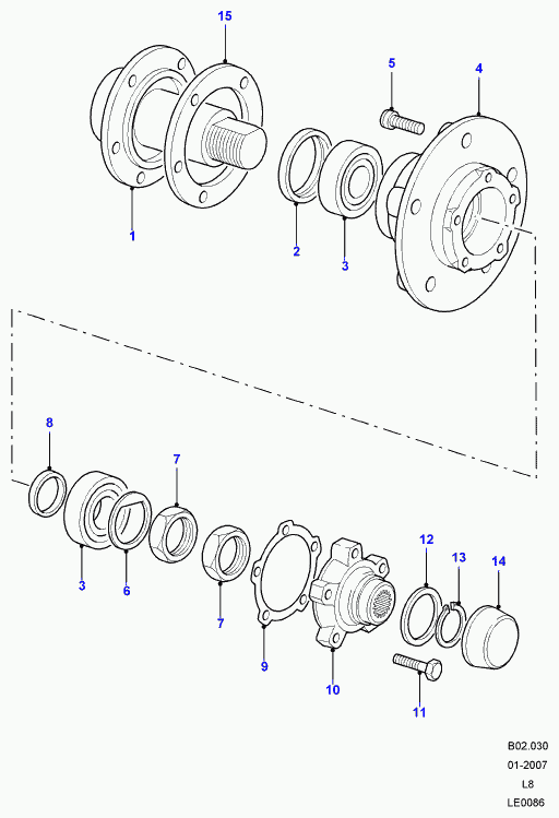 Land Rover STC4382 - Set rulment roata allinparts.ro