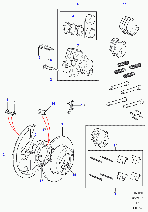 Land Rover SMG000010 - Surub aerisire, cilindru receptor frana allinparts.ro